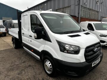 2022 FORD TRANSIT 2.0 EcoBlue 130ps Double Cab Tipper L3 LWB ALLOY BODY/AIR CON*