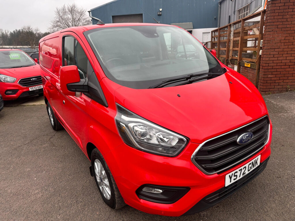 2022 72 Ford Transit Custom 2.0 280 EcoBlue Limited Auto L1 H1 *RACE RED* NO VAT