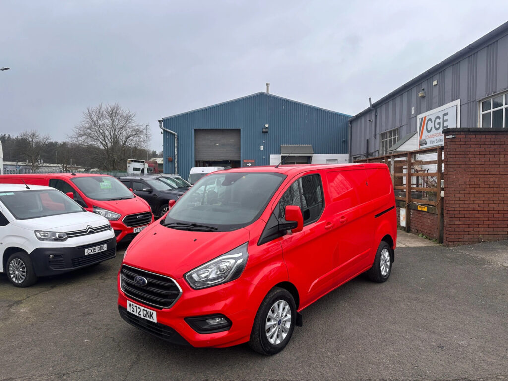 2022 72 Ford Transit Custom 2.0 280 EcoBlue Limited Auto L1 H1 *RACE RED* NO VAT
