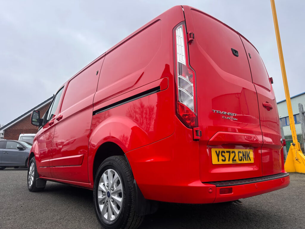 2022 72 Ford Transit Custom 2.0 280 EcoBlue Limited Auto L1 H1 *RACE RED* NO VAT
