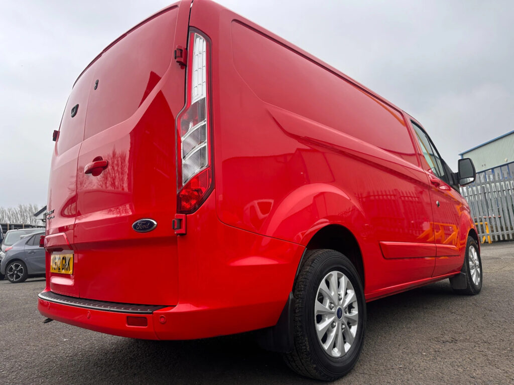 2022 72 Ford Transit Custom 2.0 280 EcoBlue Limited Auto L1 H1 *RACE RED* NO VAT