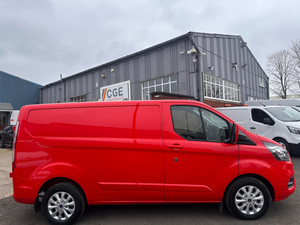 2022 72 Ford Transit Custom 2.0 280 EcoBlue Limited Auto L1 H1 *RACE RED* NO VAT